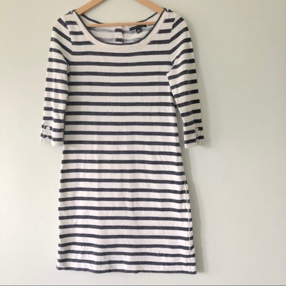 Banana Republic Blue and White Striped Dress - Picture 1 of 9
